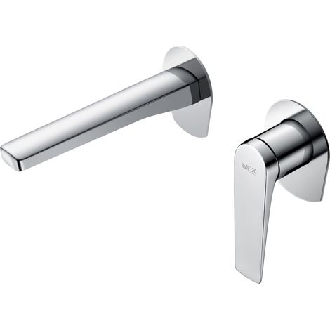 Imex - Grifo Monomando Lavabo Empotrado Cromado Serie Delos