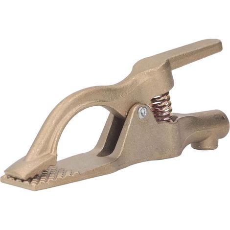 Pinza de tierra para soldadura de 35 mm, abertura de latón, buena conductividad, resistencia a la oxidación, 500 A, apta para máquinas de soldar. (1/5)