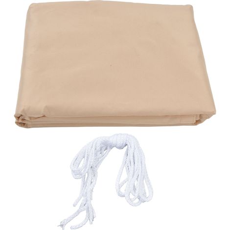 Pare-soleil 2x3m Quadrangle Beige résistant à l'usure Polyester Durable imperméable largement utilisé voile légère Portable