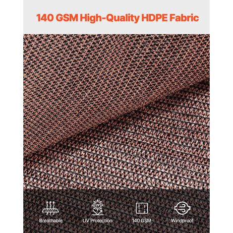 Voile d'ombrage 90 % - 2440 x 3660 mm filet d'ombrage avec (1/5)