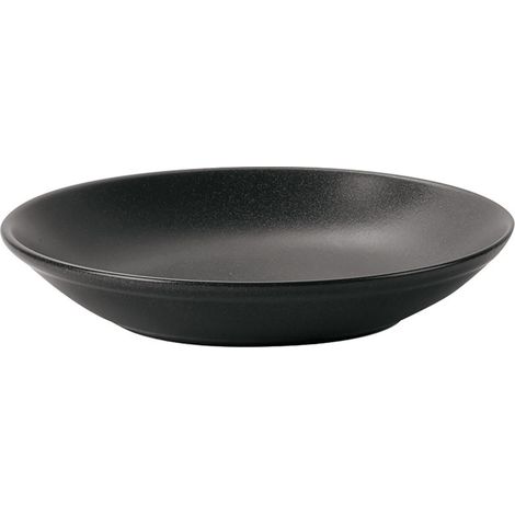Assiette creuse noire 300 mm - Finedine
