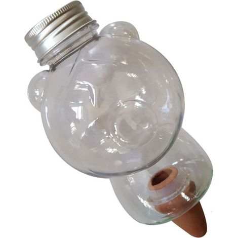 Arroseur automatique pour plantes d'intérieur et d'extérieur, en verre et en forme d'ours. (1/5)