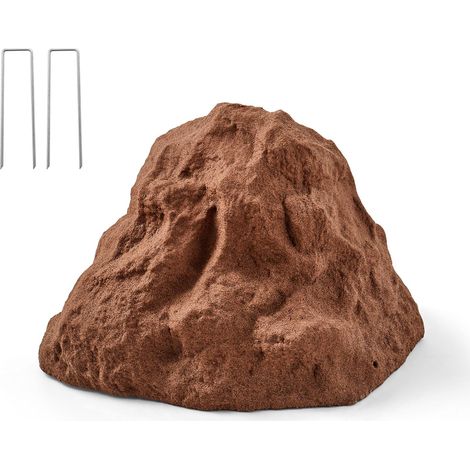 VEVOR Copertura in Finta Roccia, Copertura per Pompa da Pozzo in Finta Roccia, Consistenza Naturale Realistica, Artificiale e Resistente alle Intemperie per Giardino, Grigio, Taglia Media (1/5)