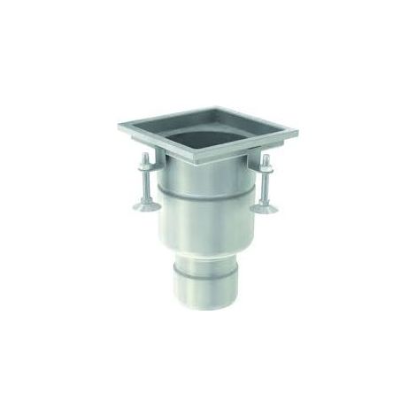 Siphon de sol 157 DN 100 m. GV 1.4301/Détection. Monobloc 200x200, FHD