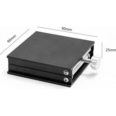 Table élévatrice noire, support de laboratoire, plateforme élévatrice scientifique à ciseaux (1/5)