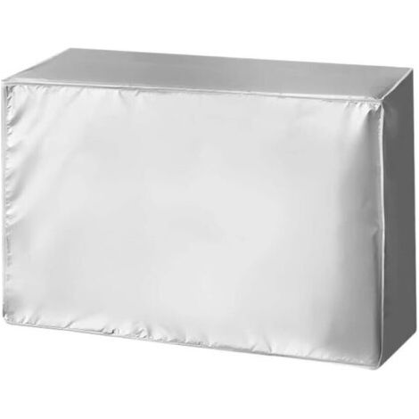 Pair Couvercle de Climatiseur Extérieur, 86 x 35 x 60 cm, résistant à l'eau, aux UV, à la poussière, à la neige, housse de climatisation pour la maison, dimensions universelles