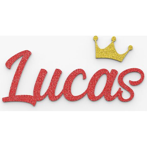 Plaque de porte prénom à personnaliser couleur rouge à paillettes - Décoration porte de chambre, anniversaire, naissance - 4 à 6 lettres (1/5)