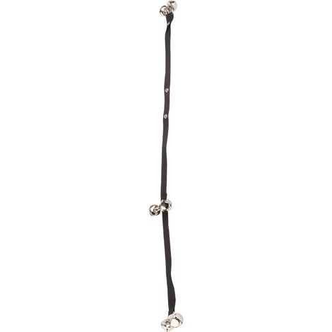 Sonnettes pour animaux de compagnie, cloches de dressage pour chiens, sangle réglable avec 6 outils, noir (1/5)