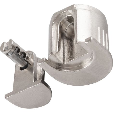 Alfa Stop Bodenträger Trägerteil 10 mm vernickelt, Gehäuseteil Beta 10 mm