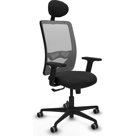 Silla piqueras y crespo Zulema negro espuma de alta densidad (1/2)
