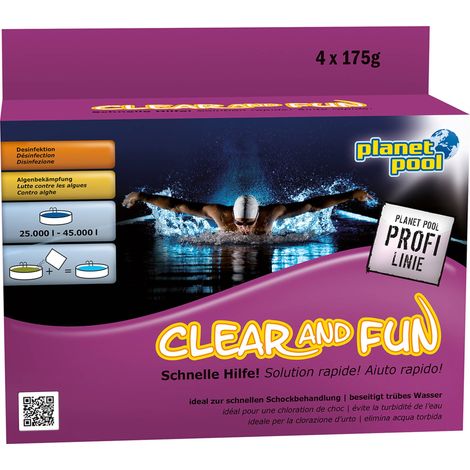 Planet Pool Profi Line - Clear and Fun - Wasserpflege Set, 0,7 kg (1/2)