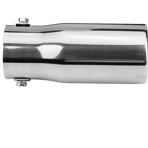 Modification de voiture : silencieux d'échappement en acier inoxydable, sortie plate. (1/5)