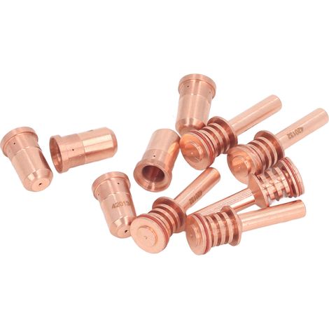 Kit de 5 électrodes 420132 et 5 buses 420134 en laiton pour découpeur plasma PMX 30AIR (1/5)