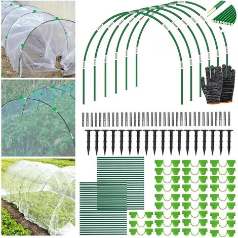 Garden Greenhouse Poles, Tunnel Greenhouse Hoop, Greenhouse Hoop, Garden Greenhouse Hoop, Garden Hoop House Kit, Garden Canes for Greenhouse Tunnel (1/5)