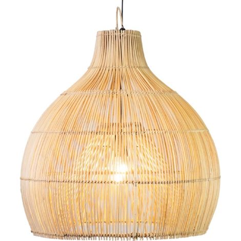 Suspension pour Luminaire en Rotin de Bali coloris naturel 50cm
