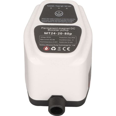 Pompe de surpression automatique pour douche, pompe murale à recirculation d'eau CC 100-240 V, prise UE (1/5)