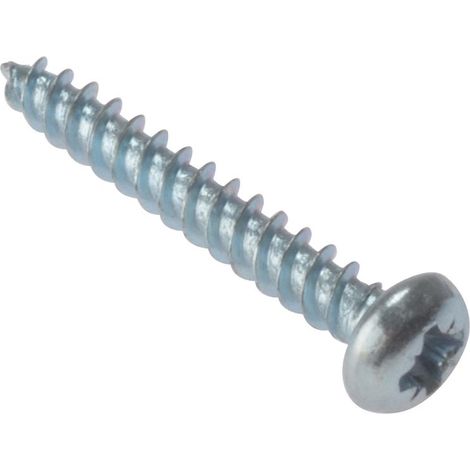 ForgeFix RH1148ZP General Purpose Pozi Compatible Screw Round Head TT ZP 1.1/4in x 8 Box 200 FORRH1148ZP