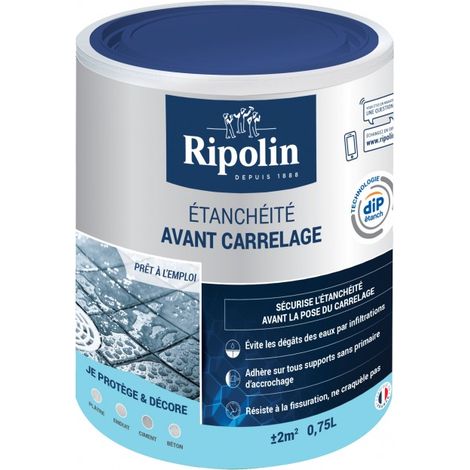 Rivestimento impermeabilizzante prima della piastrellatura Rip etanch, RIPOLIN bianco 0,75 l RIPOLIN (1/5)