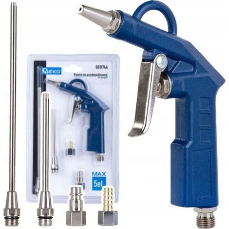 Druckluftpistole geko max 5 austauschbare Düsen 8 bar (1/3)