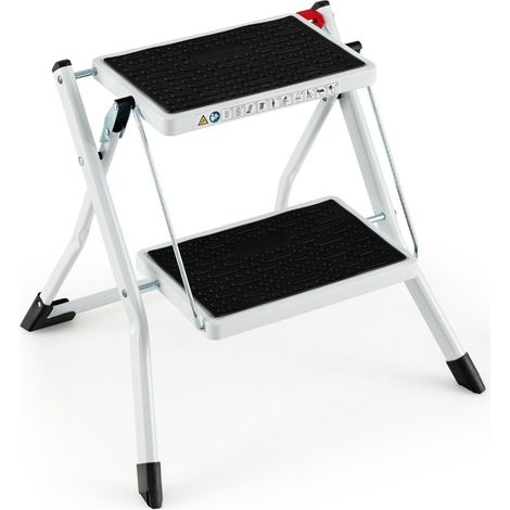 Klappbare trittleiter 2 stufen 20 cm breit 150 kg tragkraft