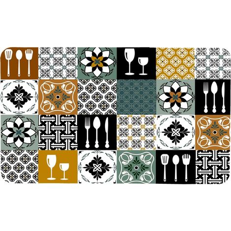 Tapis de Cuisine Mousse "Caretti" 45x75cm Multicolore (1/2)