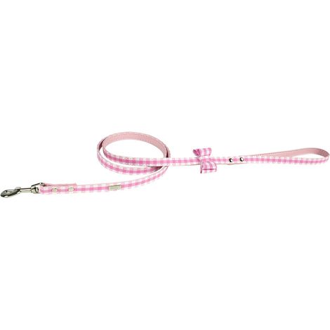Laisse Vichy Rose Doogy Fashion