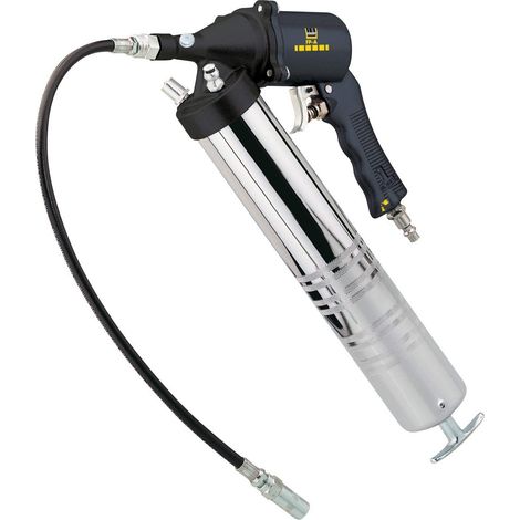 Schneider DGKD040025 - Pressa per grasso ad aria compressa, 0,6 l per hub, pressione di esercizio 2-10 bar, con tubo di collegamento da 200 mm