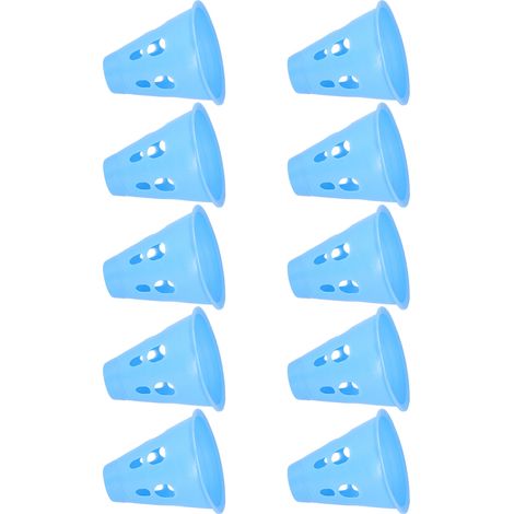 Lot de 10 embouts lumineux de signalisation pour pique-nique de camping, accessoires de voyage et de plein air (bleu) (1/5)