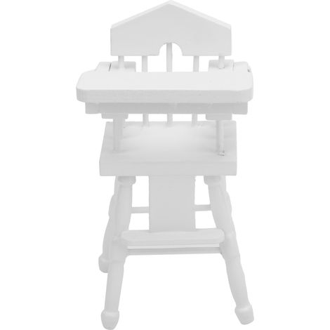 Chaises bébé modèle miniature 1:12 pour maison de poupée, décoration artisanale, lot de meubles miniatures, cadeau fait main. (1/5)
