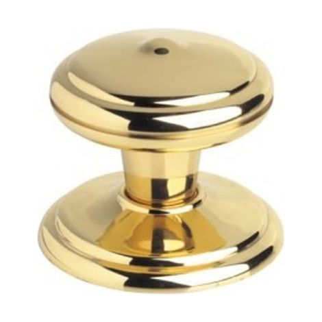 Bouton de porte LYONNAIS laiton poli PVD diamètre 75 mm - CHRISLIGNE CADAP