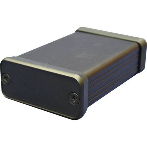 Hammond Electronics 1455N1601BK 1455N1601BK Contenitore a profilo 160 x 103 x 53 Alluminio Nero 1 pz.
