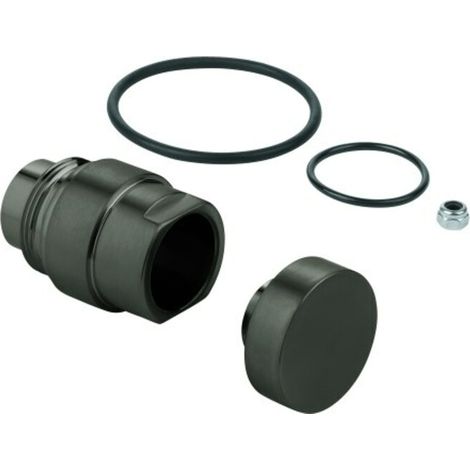 Umstellknopf 48411 hard graphite gebürstet (1/2)