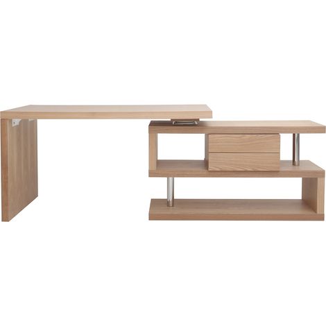 Escritorio moderno modular con almacenaje 2 cajones amovible madera MAX