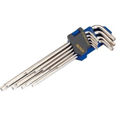 ENSEMBLE 9 CLÉS Coudées TORX INV EXTRA LONGUES (1/2)