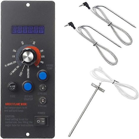 Ensemble thermostat numérique pour barbecues à granulés de bois CampChef avec sonde de température RTD et allumeur - JBMEDIA (1/4)
