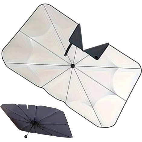 Pare-Soleil pour Pare-Brise Voiture,Protecteur Pliable 140 x 80 cm,Pare-Soleil Parapluie pour Pare-Brise Auto Protection Contre la Chaleur Intérieure Camion SUV MPV Fenêtre Voyage sur (1/5)