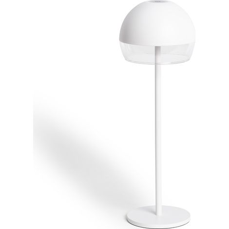 Lámpara de Mesa LED Portátil para Exterior con Batería USB Recargable Adair Blanco