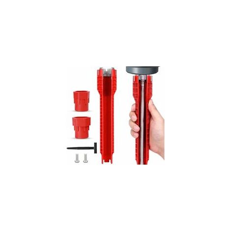 Clé d'installation de robinet et d'évier 8 en 1 pour plomberie de cuisine, outil d'installation d'évier – (1/5)