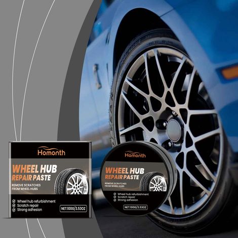 Polierpaste für Autofelgen - 100 g - zum Polieren, Glanzverleihen, Fleckenschutz, Reinigen und Auffrischen von Autofelgen. -- DE (1/5)