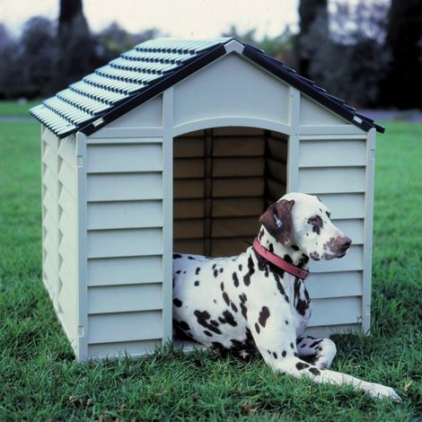 Casetta cuccia Per Cani Dog-Kennel Pp Medium Bianco/Verde 71X71X68H (1/2)