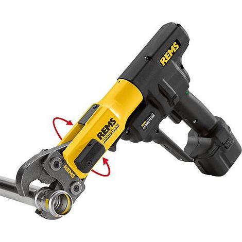 Rems – Pince à sertir sans fil 14,4V – Moteur 380W – Interrupteur de sécurité – Verrouillage automatique – Témoin lumineux LED