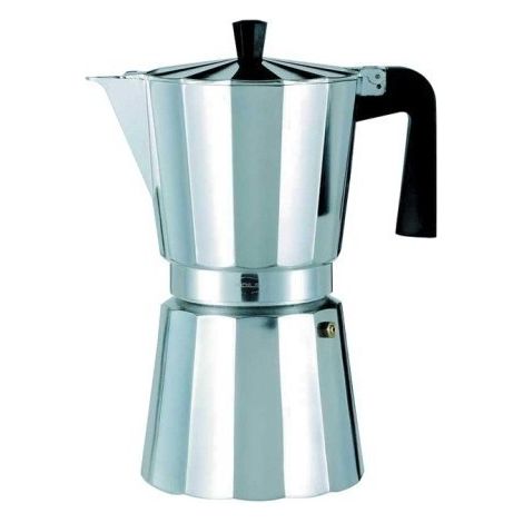 Cafetera expreso aluminio New Vitro 12 tazas no apta inducción OROLEY