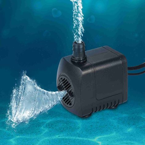 Pompe submersible LED 800L/H ultra-silencieuse pour aquarium bassin piscine fontaine prise UK (1/5)