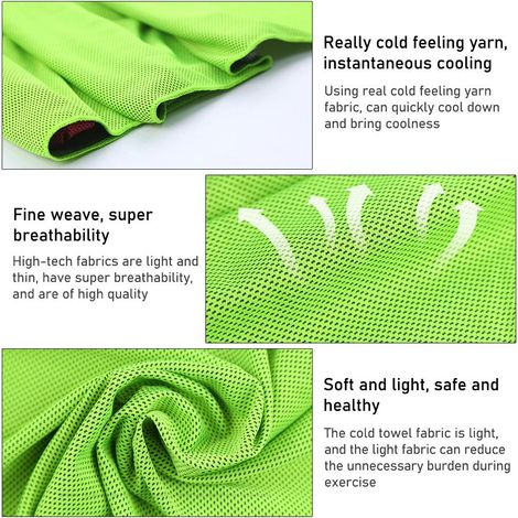 4er-Pack kühlendes Sport-Stirnband aus Eisseide mit atmungsaktivem, schweißabsorbierendem Material für schnelle Kühlung und Linderung (1/5)