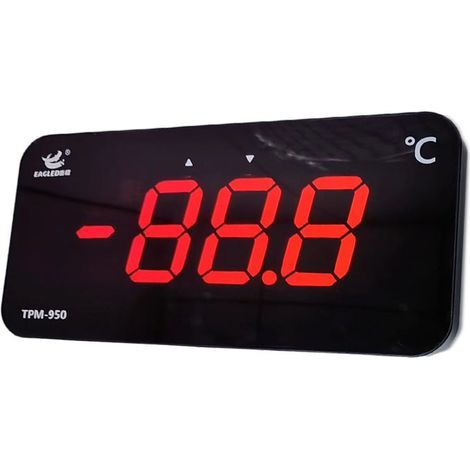 Termómetro industrial de alta precisión con pantalla LED para piscinas, baños y acuicultura, de ALOVEZ. (1/3)