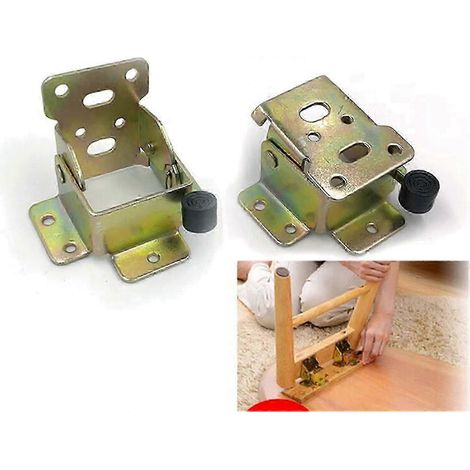 Pieds de table pliables monoblocs en forme de pince à cheveux, pieds de table portable pour ordinateur portable avec frein avant. (1/5)