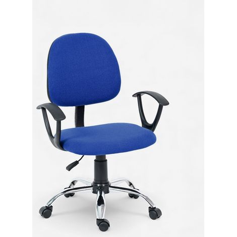 Gepolsterter Drehstuhl aus Stoff Atlas - Blau (1/4)