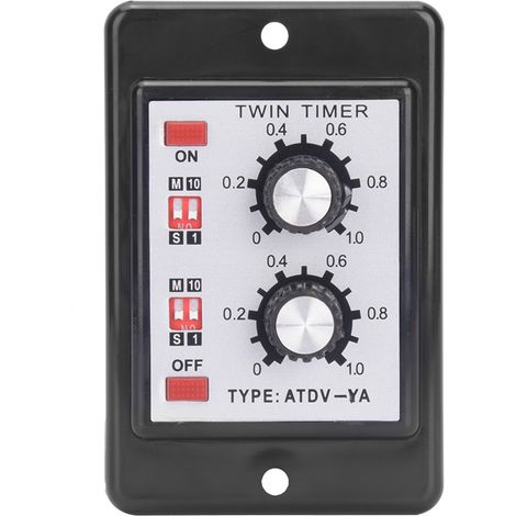 Relais de minuterie à bouton marche/arrêt ATDVYA AC110V 220V 50/60Hz (1/5)