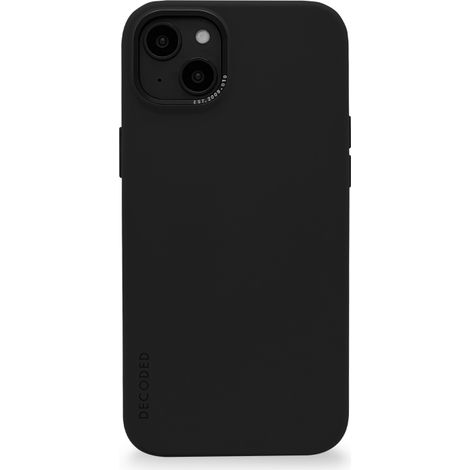 Decoded - Funda protectora de silicona compatible con MagSafe para iPhone 14 Plus (gris carbón) (1/2)
