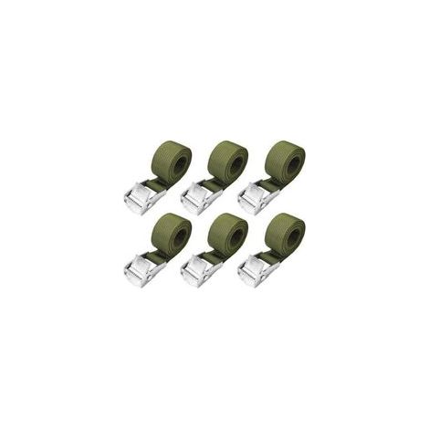 Sangles d'arrimage de 1 m - Lot de 6 Courte Sangle a Cliquet avec Boucle de Serrage 25mm 250kg Sangle Porte Velo, Sangle Moto Extrêmement Robustes